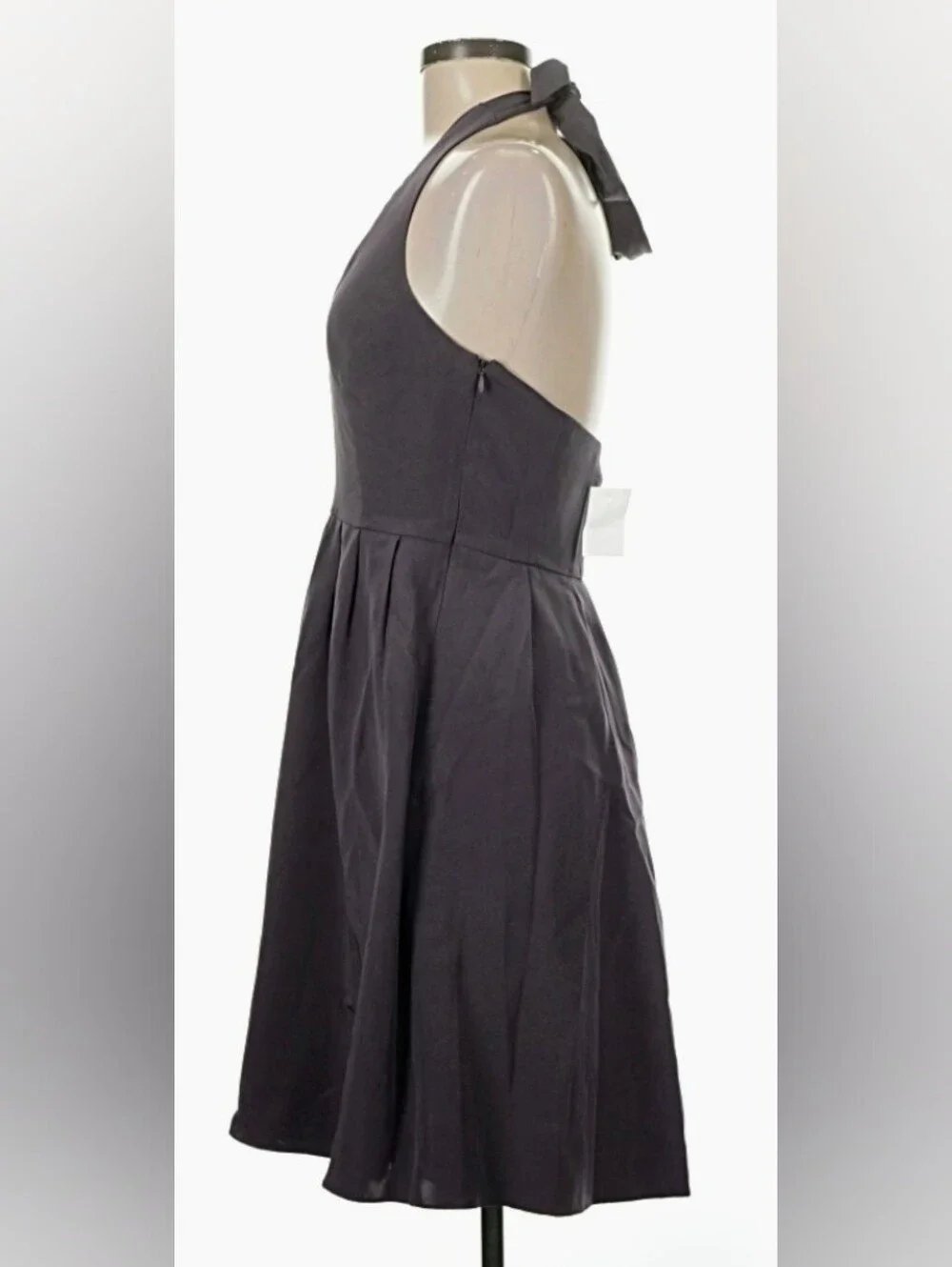 J. CREW 🍸 Knee-length Halter-style SILK COCKTAIL DRESS 🍸Sz 8P 🌟 NWT